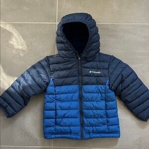 Columbia Navy and Royal Blue Hooded Jacket